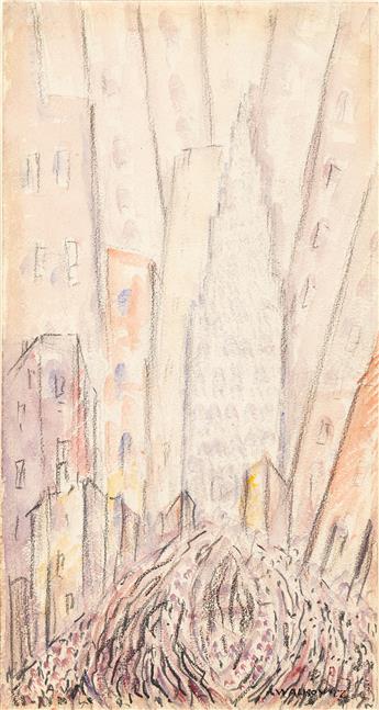 ABRAHAM WALKOWITZ Abstract Cityscape, Day.